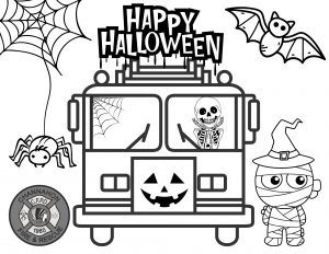 Printable Halloween coloring page